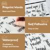 170PCS Food Pantry Labels, Kitchen Container Storage Labels Spice Organize Storage Jars Boxes Bottles Preprinted Black Script Clear Stickers - Water