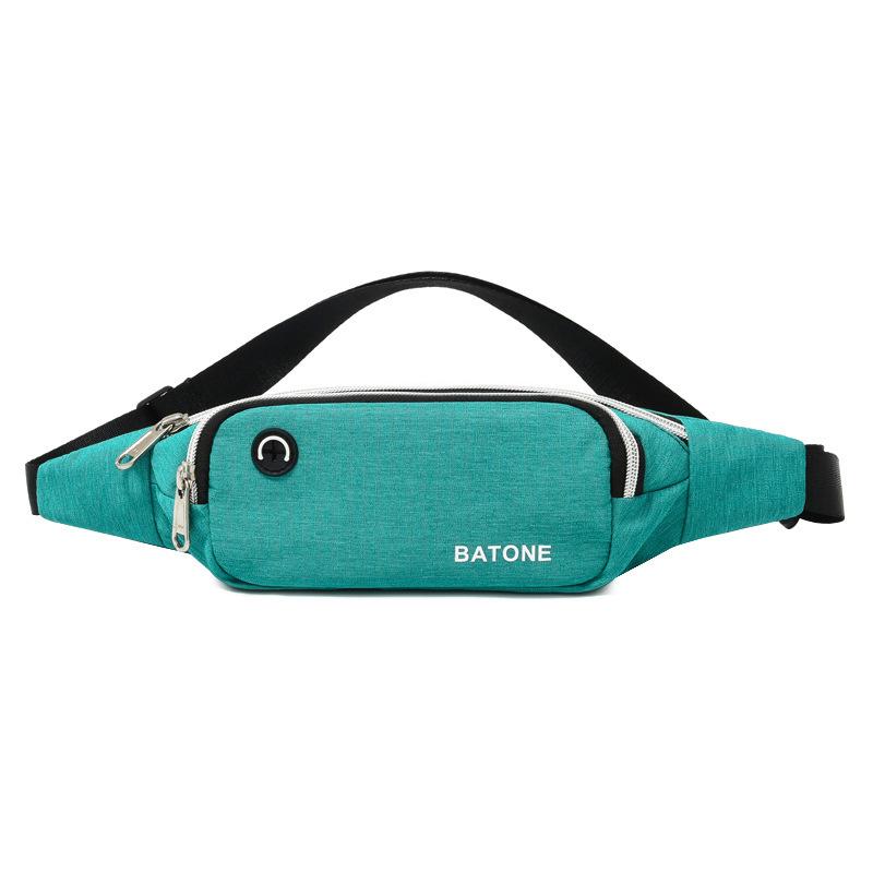 Casual Sports Women's Oxford Shoulder Bags Waterproof Light Men's Waist Crossbody Bag Simple Double-layer Female Handbags Purse