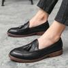 Classic Men's Dress Shoes  Office Leather Shoes For Men Tassel Social Casual Business Shoes Men Loafers