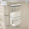 Transparent Wall-Mounted Dustproof Storage Jar With Cup Suitable For Storing Laundry Beads Fragrance Beads Washing Powder