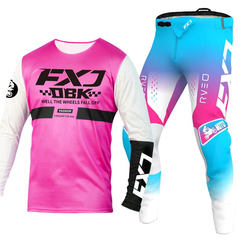 Set di abbigliamento da motocross per bambini 4 5 6 7 8 9 10 11 12 13 anni Ragazzi Bambino Motociclista Ragazzo Ragazza Maglia Pantaloni Kit tuta da corsa Fuoristrada Enduro MX MTB