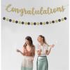 Pre-Strung Congratulations Banner for Graduation Decorations - Congratulations Decorations - Congrats Banner for Graduation, Wedding, Retirement