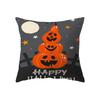 Halloween Theme Horror Pumpkin Print Pattern Cushion Cover Home Living Room Sofa Decoration Square Polyester Pillow