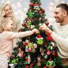 24 Stück Lustige Grinch Weihnachtsdekorationen Weihnachtsbaum Holz Hängeornamente Sortierte Grinch-Motive Weihnachtsbaumschmuck
