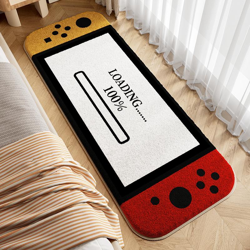 

Switch Gamepad NS Gaming Room Lamb s Wool Bedside Carpet Bedroom Creative Floating Window Floor Mat Winter home decor 60X120CM(2X3.9FT