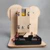 DIY 3D Mechanical Gear Transmission Model Assembly Wooden Puzzle Education STEM Science Teaching Tools Children's Toys
