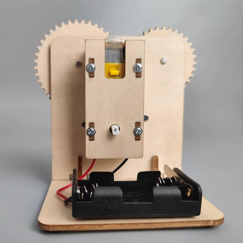 DIY 3D Mechanical Gear Transmission Model Assembly Wooden Puzzle Education STEM Science Teaching Tools Children's Toys
