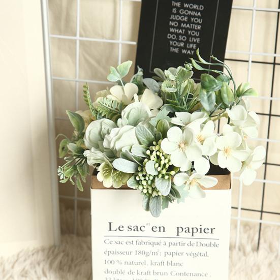 Modern False Camellia with Stem Colorfast DIY