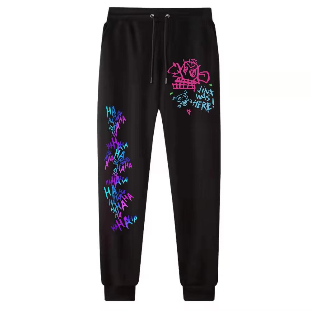 

Hot Anime Arcane-Jinx Pants Sweatpants Fashion Print Sport Trousers Hip Pop Pants Fitness Jogging Pants Autumn Winter Trousers L