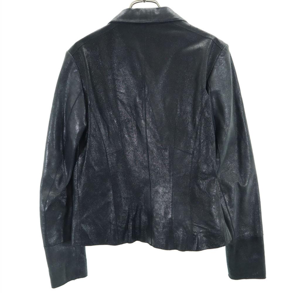 MAX&CO leather jacket 42 Charcoal gray Women Used