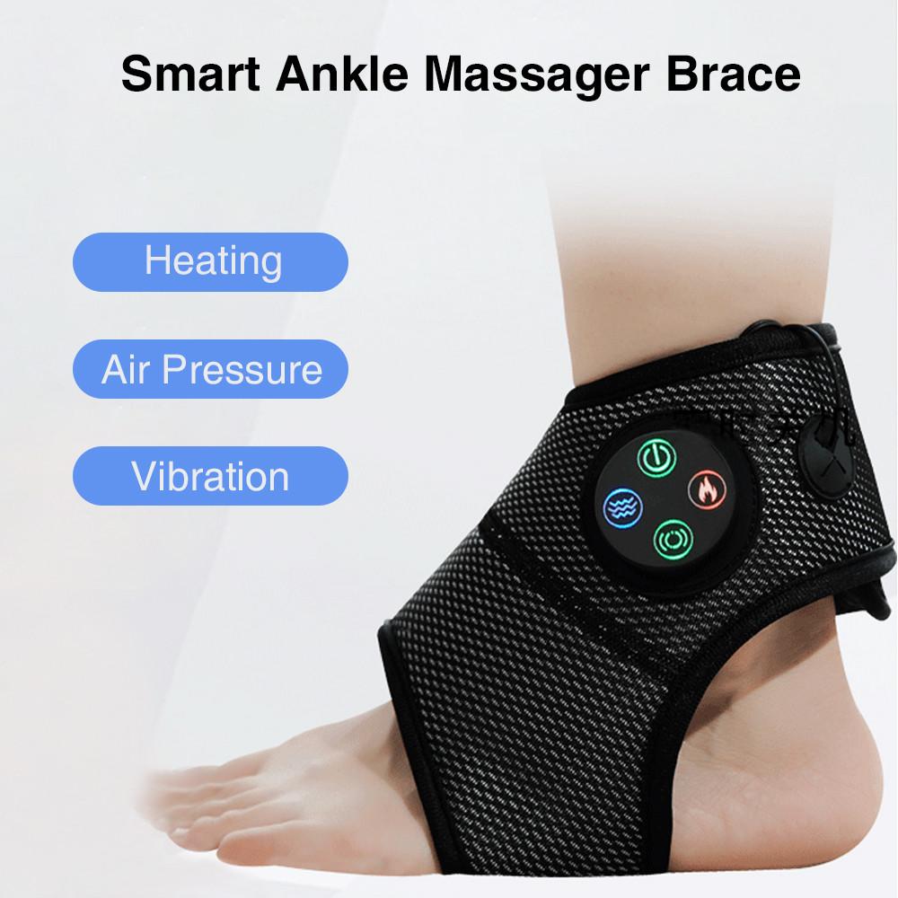 Multifunctional Intelligent Vibration Hot Compress Massager Support Brace Electric Ankle Foot Massager