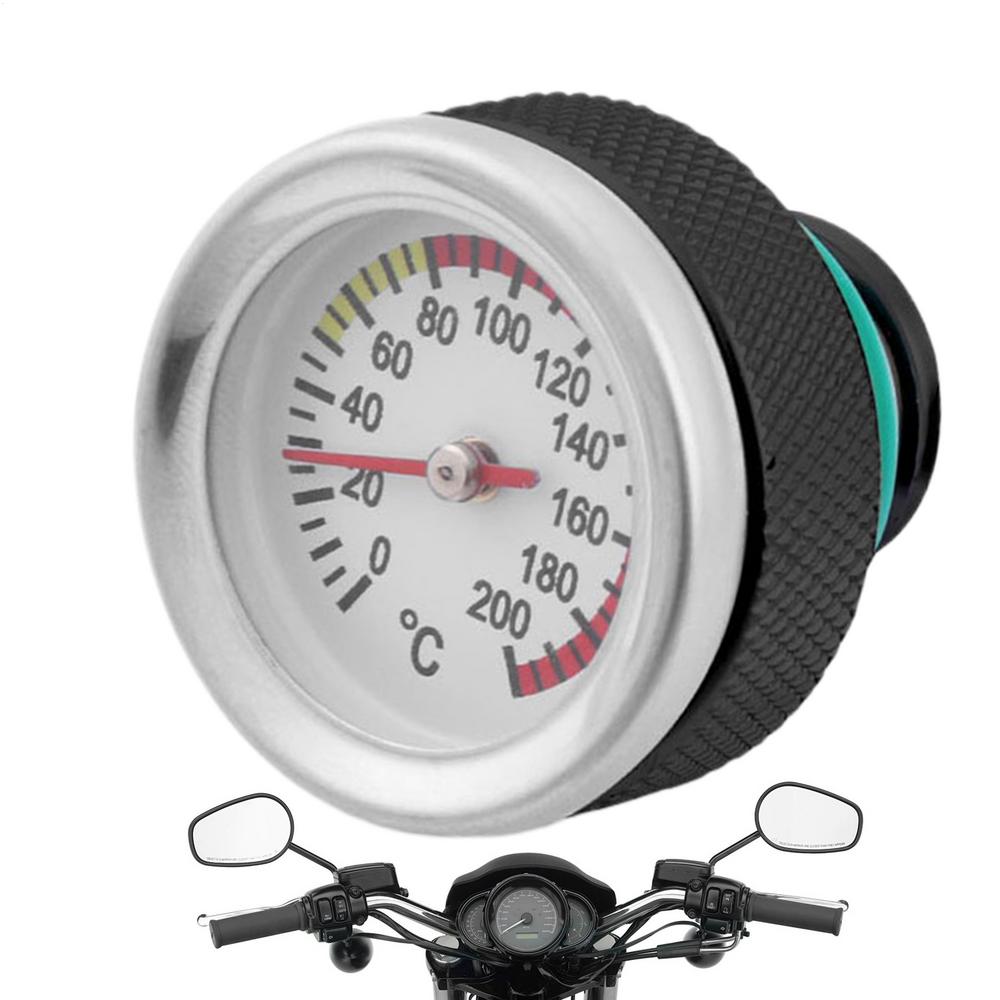 For Motorcycle M20*2.5 Motorcycle Oil Tank Cap Lid With Temperature Gauge Motorcycle Oil Cap For Restoration Repair Shops Riders