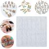 Alphabet Number Mold Crystal Epoxy Silicone Mold Keychain Multipurpose Mould