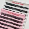 Sunland New Hot Handmade Self Grafting Lashes Extensions 50d-100d for Lash Clusters Premade Fan Diy 12 Rows