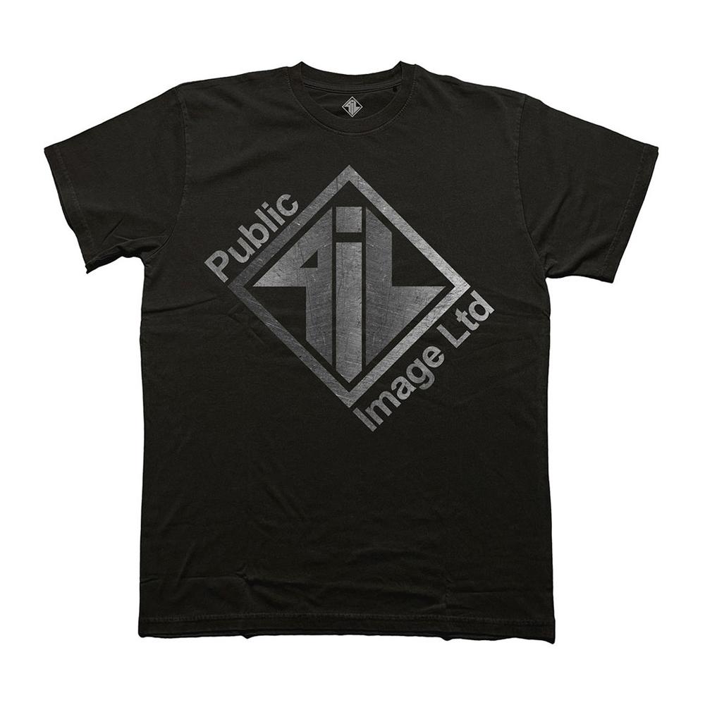PIL (Public Image Ltd) Unisex Adult Steel Logo Brushed T-Shirt