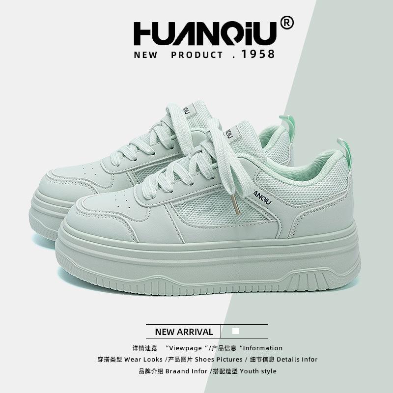 Global board shoes women's ZHQ68251W new summer women's shoes breathable sports casual shoes platform white shoes women