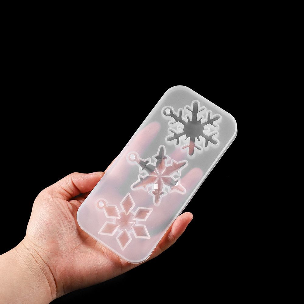 Jewelry Hanging Crafts Epoxy Resin Mold Silicone Pendant Christmas Gift Snowflake Resin Molds