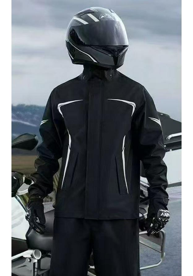 Reflective Split Raincoat and Pants Set for Men and Women - Full Body Rain Protection for Cycling and Electric Scooters