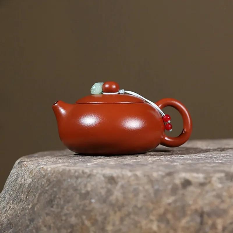 150ml Traditionelle Yixing Lila Ton Teekanne Chinesische Handgefertigte Xishi Teekanne Rohmaterial Dahongpao Kessel Haushalts Zisha Teekanne Set