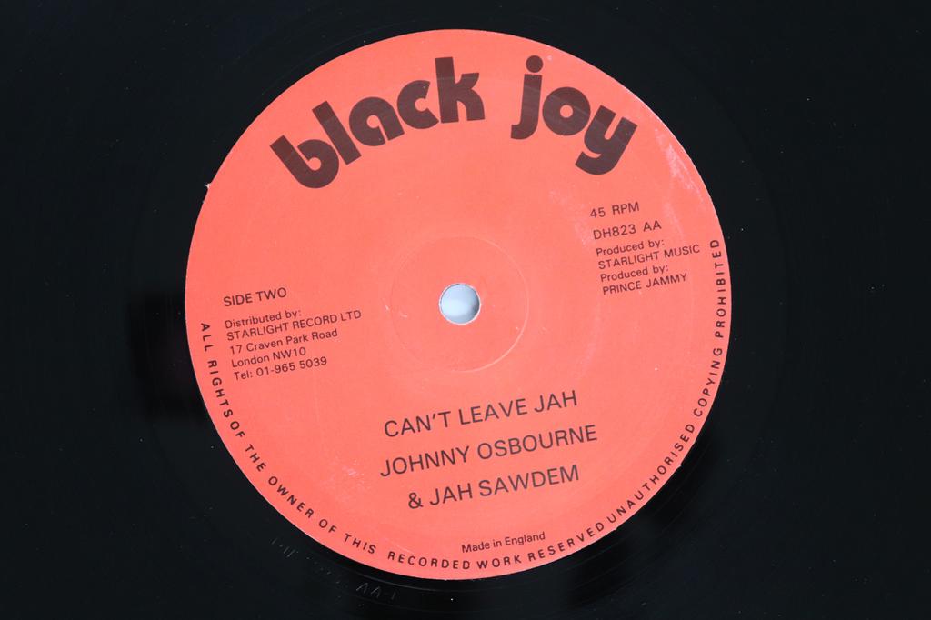 12inch Record JOHNNY OSBOURNE, JAH SAWDEM / NATUR - Can't Leave Jah / Be Wise DH823 BLACK JOY UK Reggae, Ska & Dub Used