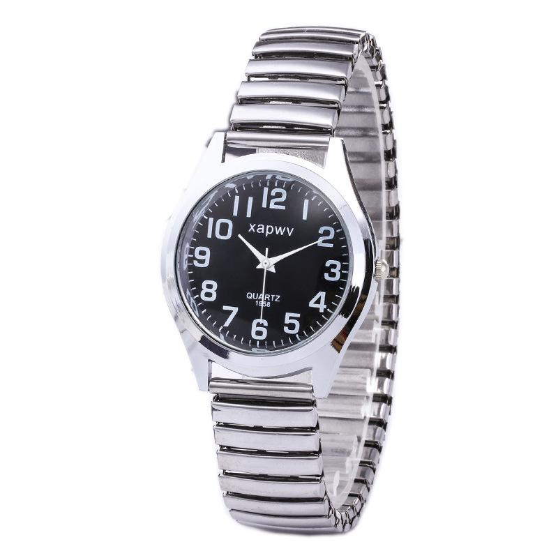 

Большие цифровые часы для пожилых людей XAPWV — эластичный ремешок из нержавеющей стали, возможность нанесения персонализированного логотипа, подходят для женщин.