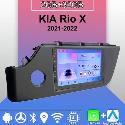 Autoradio Android Carplay Pour KIA Rio X 2021-2022 Lecteur Multimédia Unité Principale Stéréo Navigation GPS BT WIFI 2+32GB