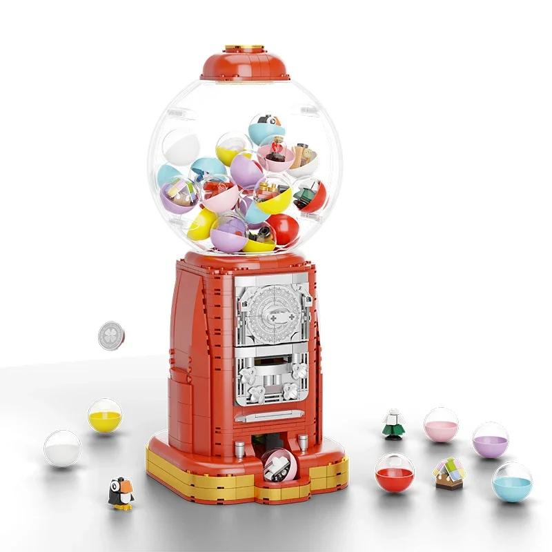 1000PCS Building Blocks Toys Ceative Lucky Twist Egg Machine Puzzle Match Toy Tabletop Decoration Gift for Childrens
