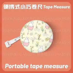 Kawaii Miffy Rabbit Tape Measure Cute Cartoon and Anime Peripheral Three-gauge Measuring Ruler Soft Leather Ruler Home