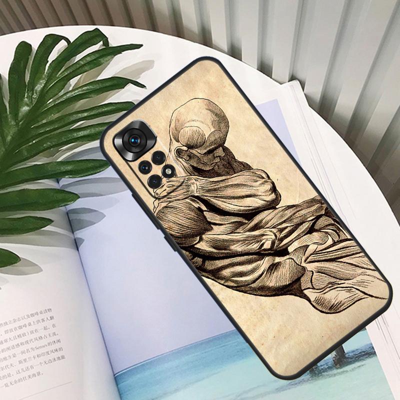 Human Anatomy Funda For Xiaomi Redmi Note 11 10 12 13 14 15 Pro Plus Case For Redmi 15C 10C 13C 12C 14C 15