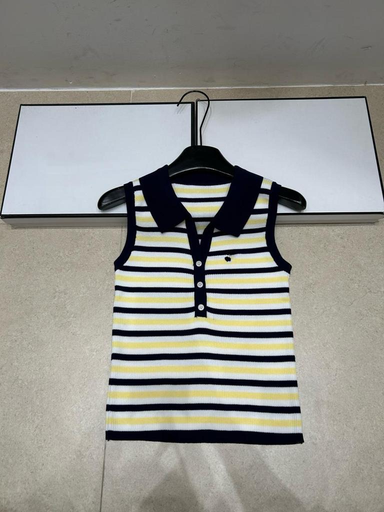 High-Quality European Style Striped Knit Vest - Slim, Fashionable, Versatile