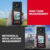 HABOTEST HT605 Digital Anemometer Portable Wind Speed Meter Windmeter LCD Backlight Display Temperature Humidity Meter