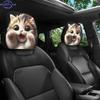 Cute and Playful Cat-Style Printed Car Headrest Covers, Car Interior Decoration, Easy To Install and Remove, Machine Wash