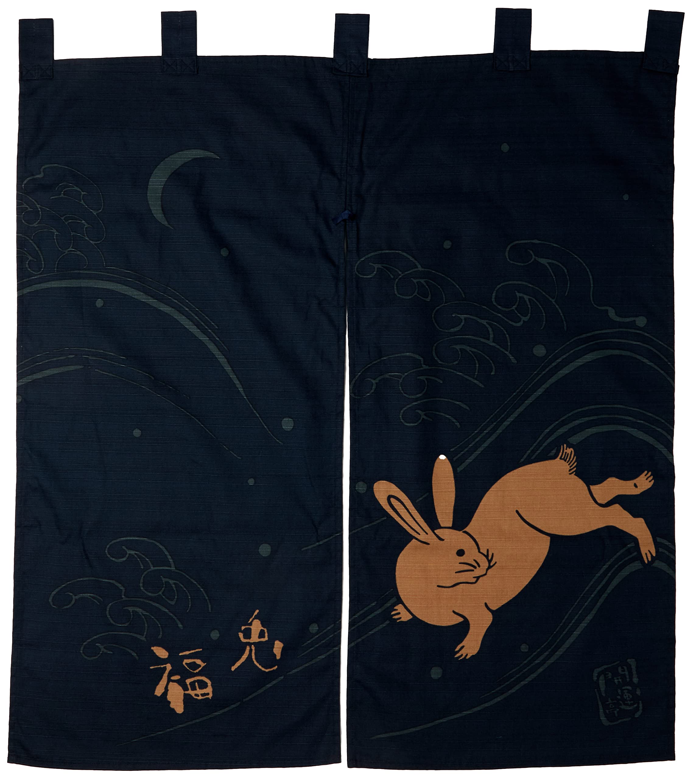 

MAEDA SENKO Kaiuntei Good Luck Curtain Lucky Rabbit 069596 синий