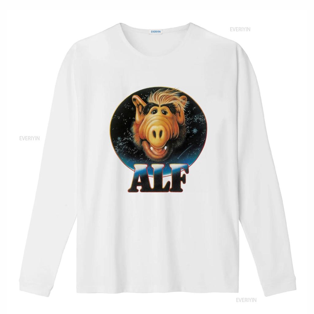 Alf Alien Lite T shirt Retro Sci Fi Character Print Casual Comfortable vintage Washed designer clothes Top For Everyday Wear