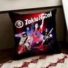 Band TTokio HHotel Cushion Cover Reversible Soft Durable Pillow Cover Home  Car MultiScene Use for Daily Comfort