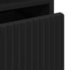 Nightstand Set of 2 Black 49 X 36 X 61 Cm Particleboard