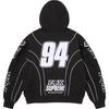 Supreme Fox Racing Zip Up Hooded Sweatshirt Black