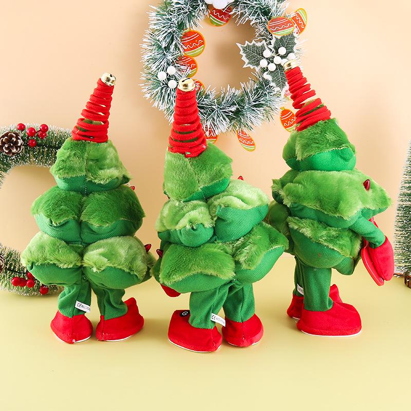 Singing and Dancing Christmas Tree, Electric Swinging Plush Christmas Toy
