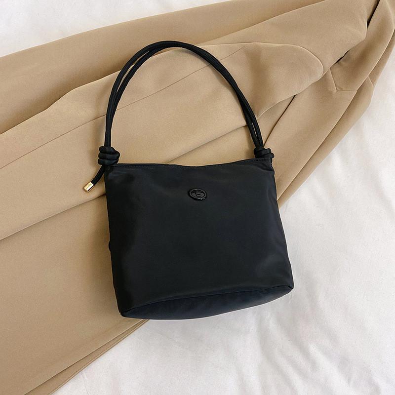 Chic And Trendy One Shoulder Nylon Tote Bag With Phone Pocket For Daily Use