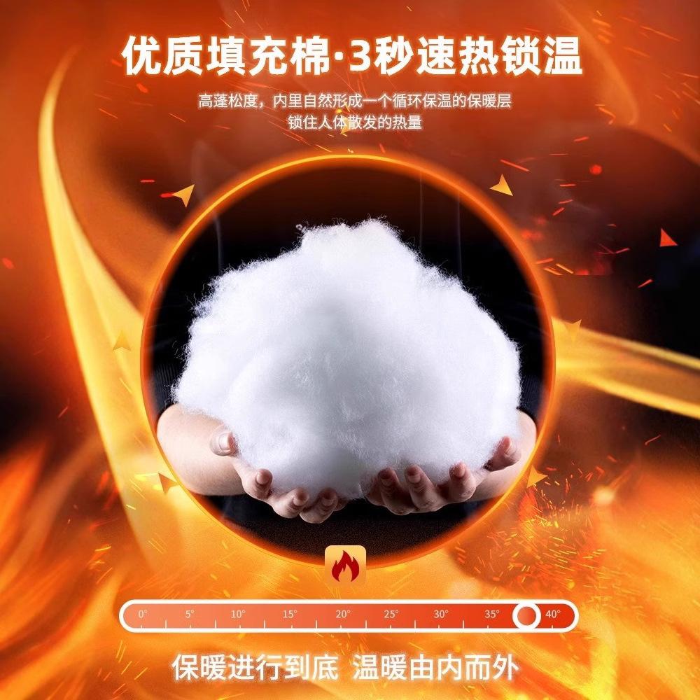 American cotton-padded men's winter 2025 new thickened warm bread cotton-padded jacket down cotton-padded jacket fake two-piece coat