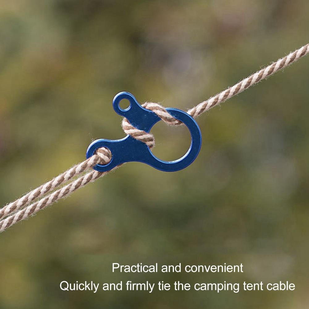 20Pcs 3 Holes Guy Line Cord Adjuster Lightweight Paracord Tightener Outdoor Activity
