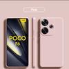 Poco F6 PocoF6 Pro Case Liquid Silicone Phone Cases For Xiaomi Poco F6 Poco F 6 F6Pro PocoF6 Pro Soft Cover Accessories