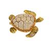 Turtle Trinket Jewelry Box Sparkling Rhinestones Magnetic Buckle Tortoise Figurines Collectible for