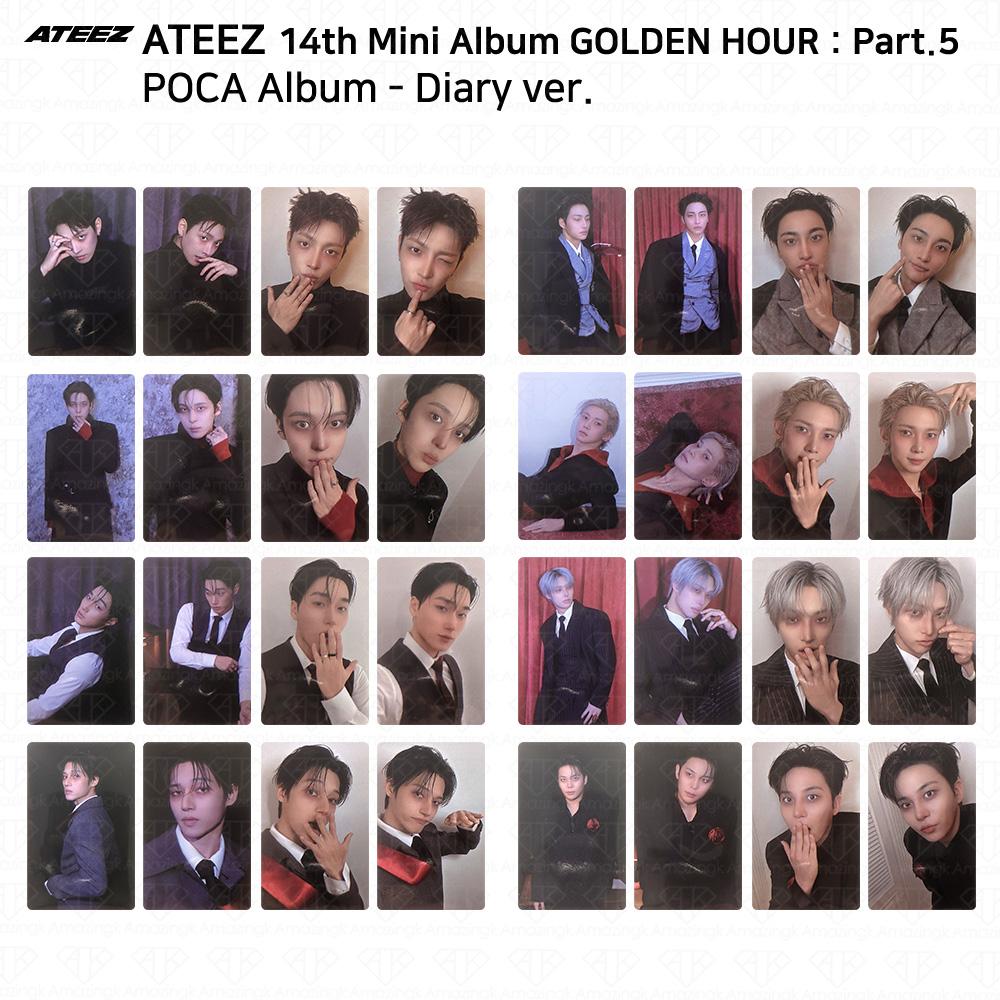 ATEEZ 14° Mini Album Golden Hour Parte.5 Album POCA ver. Photocard DIARY VER