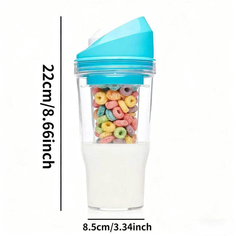 

Стакан-кранч для хлопьев с молоком на ходу, портативный синий