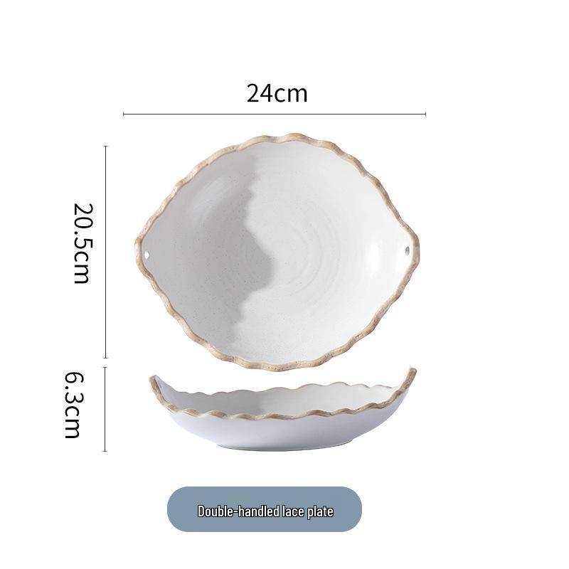 Japanese Irregular Square Glazed Ceramic Snack & Appetizer Plate, Tableware for Japanese Cuisine.