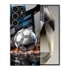 Samsung S26ULTRA Mobile Phone Case A90 Football S24 Tempered Glass Illustration A16 Black Protective Case A07