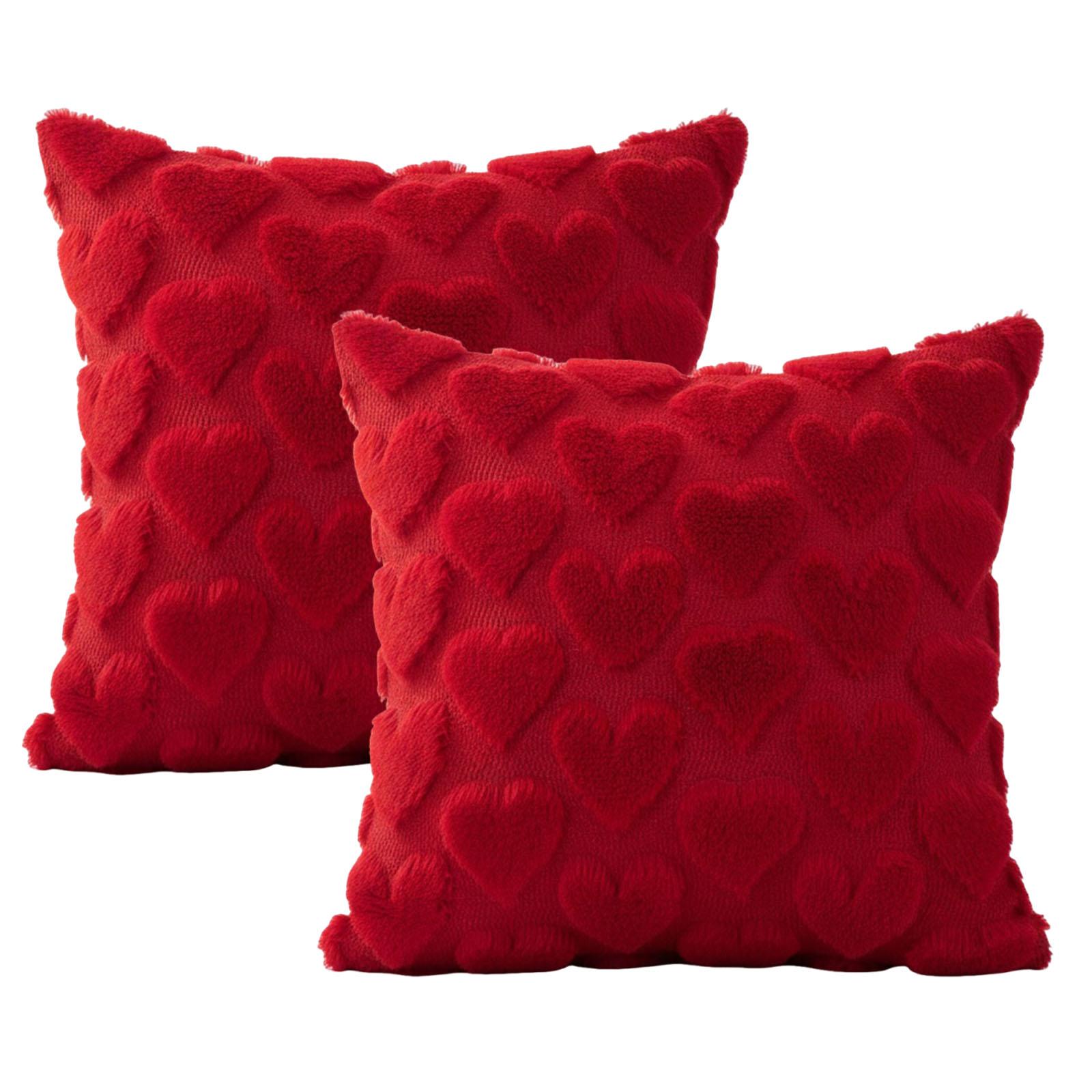 

Valentines Day Throw Pillow Covers Soft 18x18 Inch Set of 2 Pillow Cases for March Holiday Home Outdoor Decor