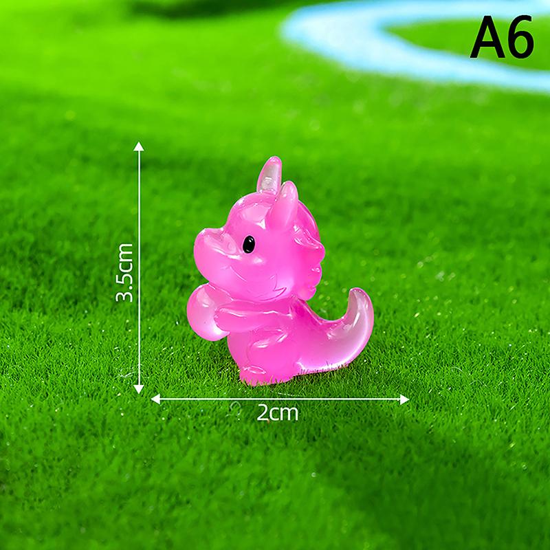 Figurine Miniature Luminous Egg-Holding Dinosaur Cartoon Micro Landscape Ornaments For Fish Tank Aquarium Accessories