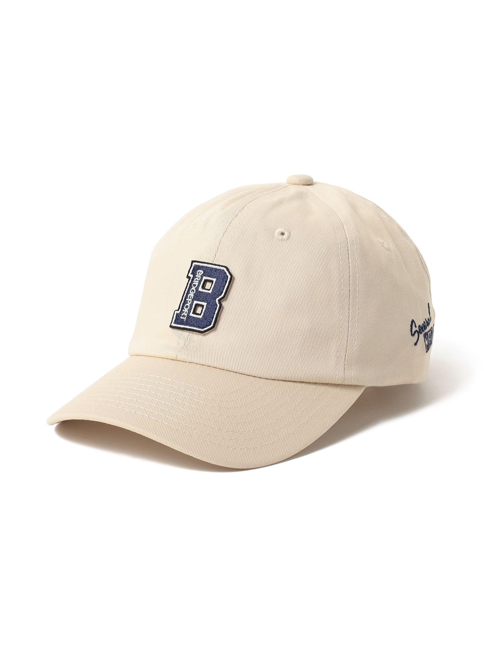 

Beams Heart Men s Emblem Cap with Patch Print, Beige/Free